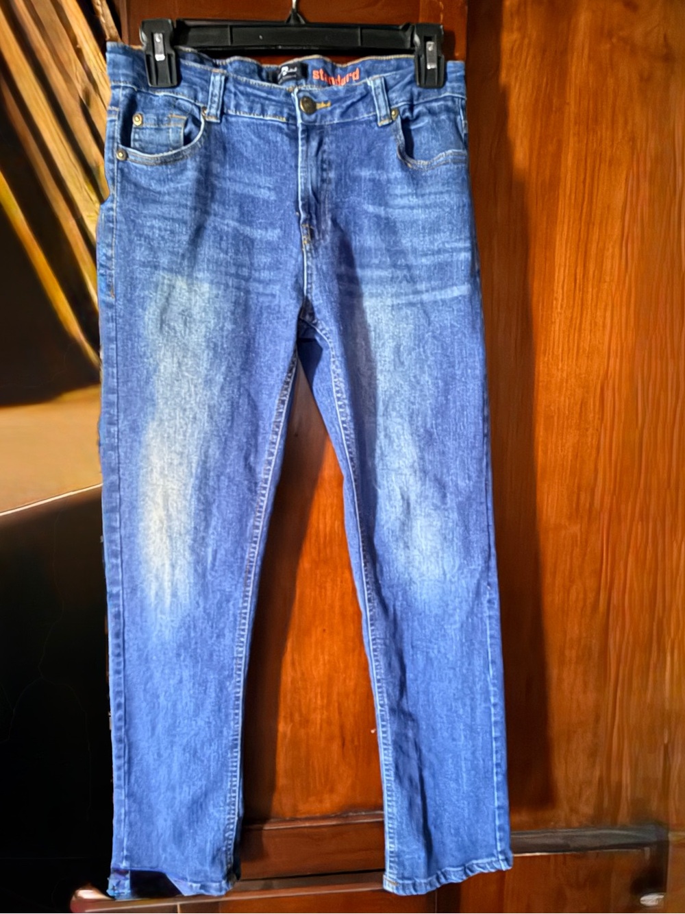 7 For All Mankind Blue Kids' Stretch Denim Jeans